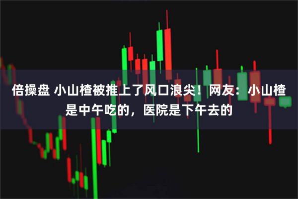 倍操盘 小山楂被推上了风口浪尖！网友：小山楂是中午吃的，医院是下午去的